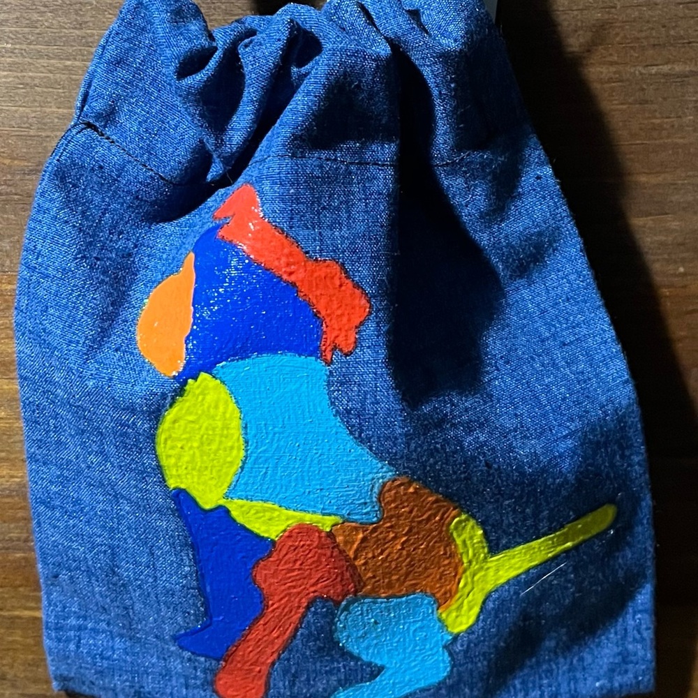 Dog drawstring bag